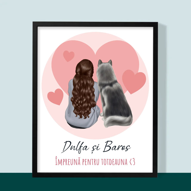 Creator De Personaj: Prietenul Canin - Imprimare Cu Ramă 30X40 (Verticală)