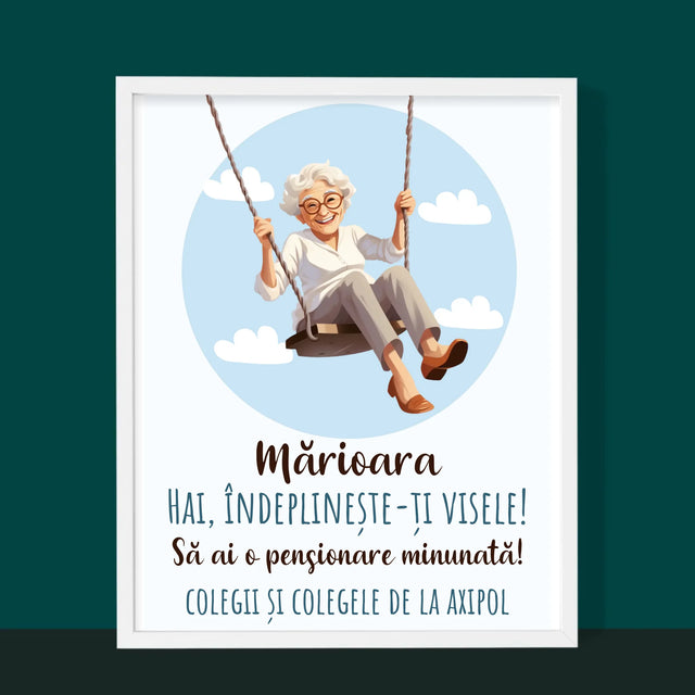 Numele Și Semnătura: Îndeplinește-Ți Visele - Imprimare Cu Ramă 30X40 (Verticală)