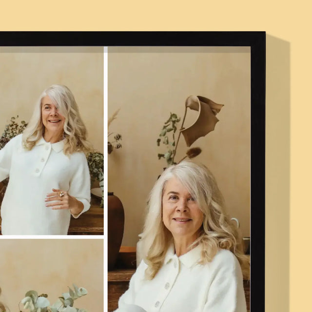 Colaj De Fotografii: Pensionare Fericită! - Imprimare Cu Ramă 30X40 (Verticală)