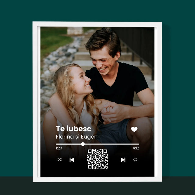 Fotografie Si Semnătură: Cântecul Vostru Cu Cod Qr - Imprimare Cu Ramă 30X40 (Verticală)