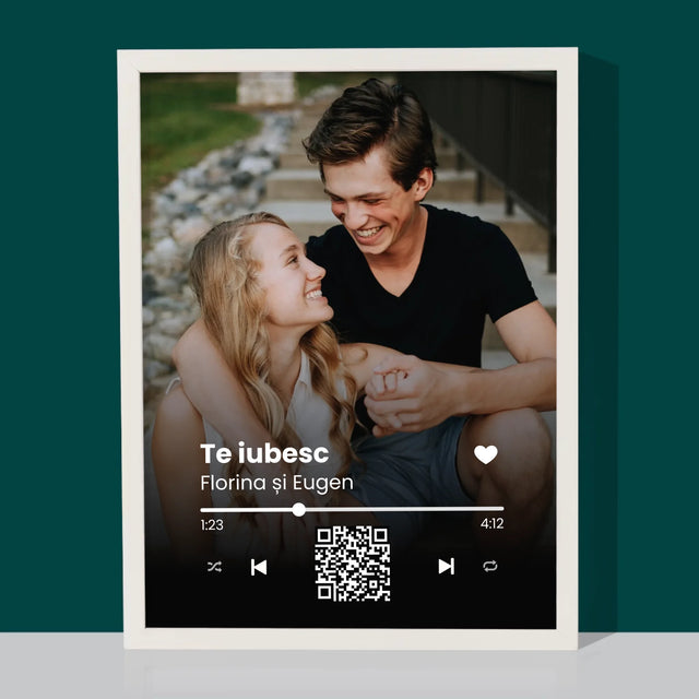 Fotografie Si Semnătură: Cântecul Vostru Cu Cod Qr - Imprimare Cu Ramă 30X40 (Verticală)