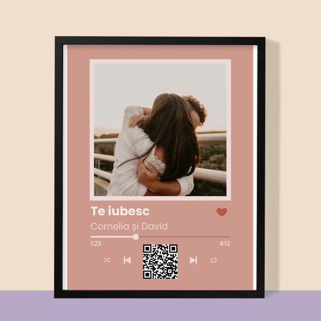 Fotografie Si Semnătură: Cântecul Tău Cu Cod - Imprimare Cu Ramă 30X40 (Verticală)