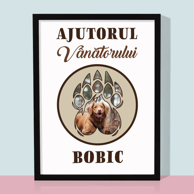 Formă Din Fotografii: Ajutorul Vânătorului - Imprimare Cu Ramă 30X40 (Verticală)