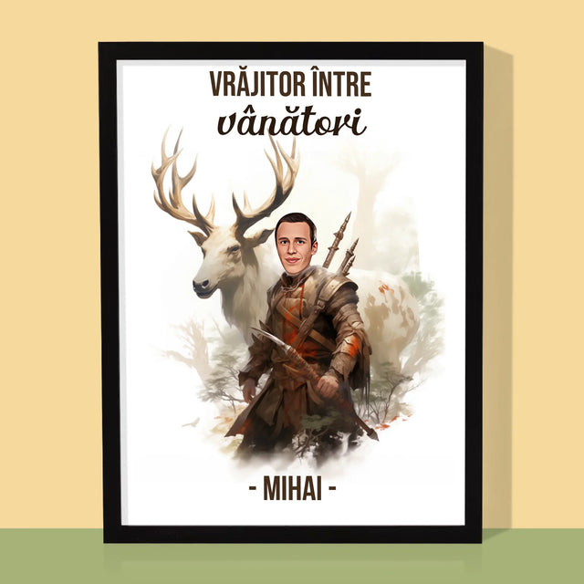 Personajul Tău: Vrăjitor Între Vânători - Imprimare Cu Ramă 30X40 (Verticală)