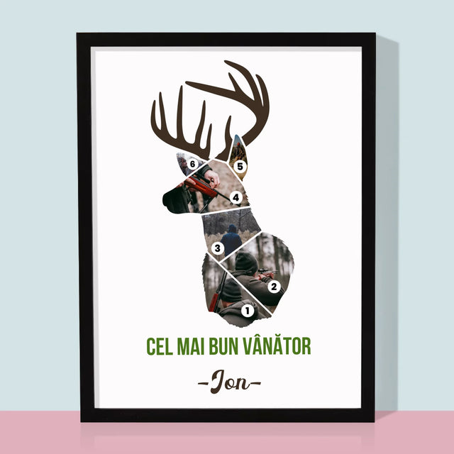 Formă Din Fotografii: Cel Mai Bun Vânător - Imprimare Cu Ramă 30X40 (Verticală)