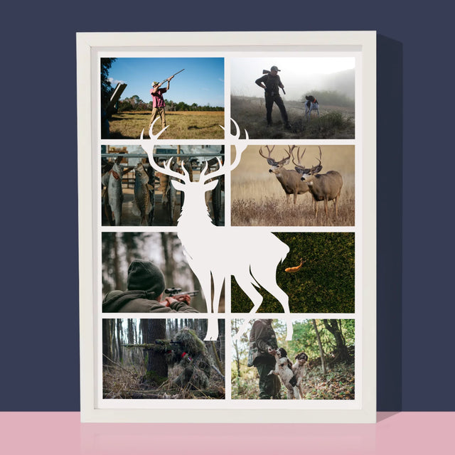 Colaj De Fotografii: Vânător - Imprimare Cu Ramă 30X40 (Verticală)