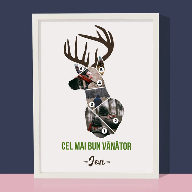 Formă Din Fotografii: Cel Mai Bun Vânător - Imprimare Cu Ramă 30X40 (Verticală)
