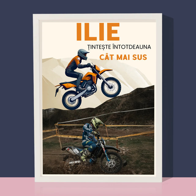 Fotografie Si Semnătură: Țintește Întotdeauna Cât Mai Sus - Imprimare Cu Ramă 30X40 (Verticală)