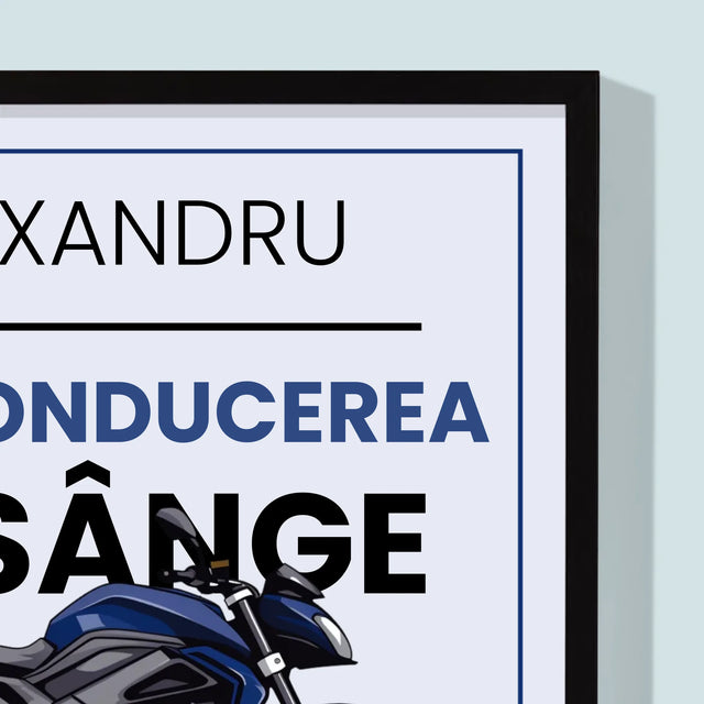 Colaj foto: Are condusul în sânge - Imprimeu înrămat | RO