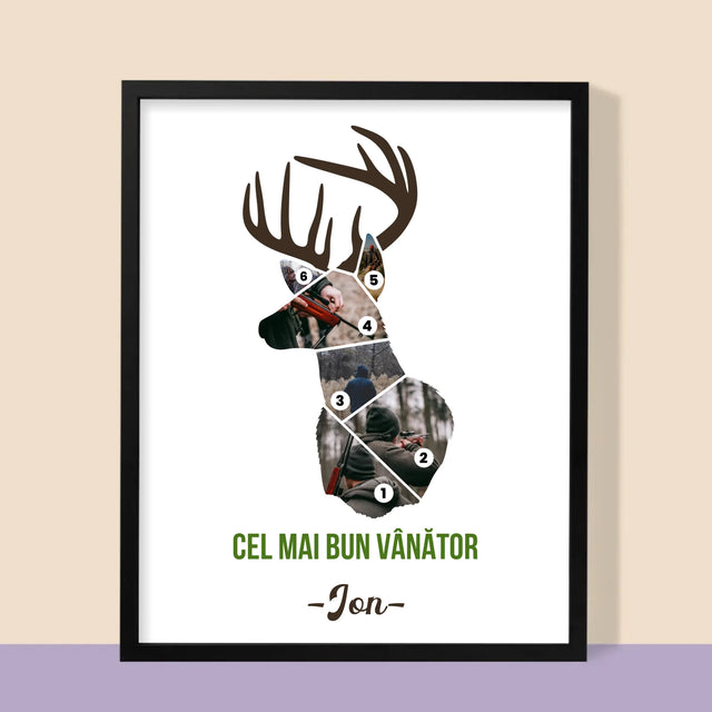 Formă Din Fotografii: Cel Mai Bun Vânător - Imprimare Cu Ramă 30X40 (Verticală)