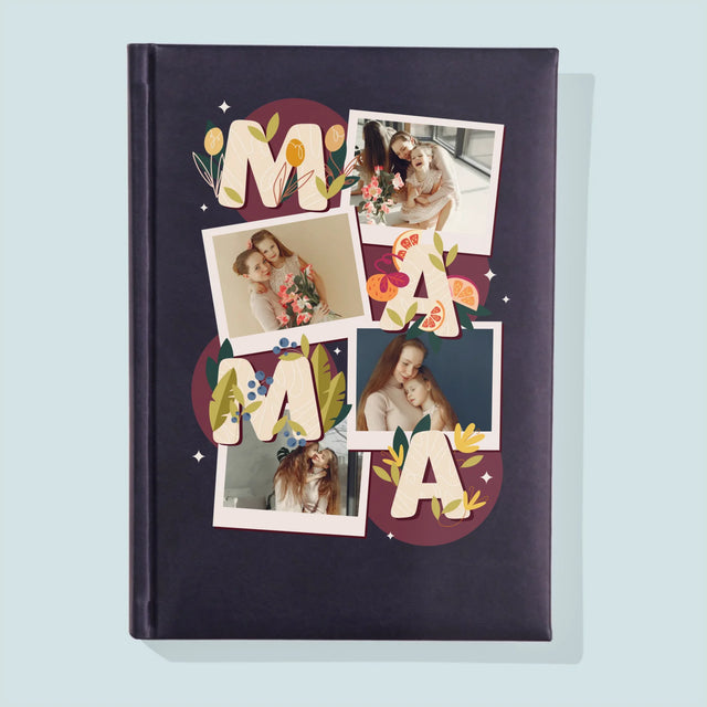 Colaj De Fotografii: Litere Mama - Carte Pentru Notițe