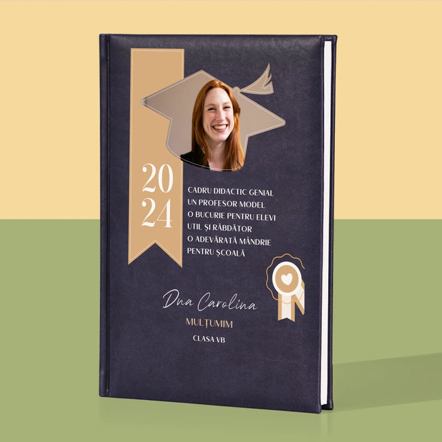 Fotografie Si Semnătură: Diplomă De Recunoștință Pentru Învățătoare - Carte Pentru Notițe