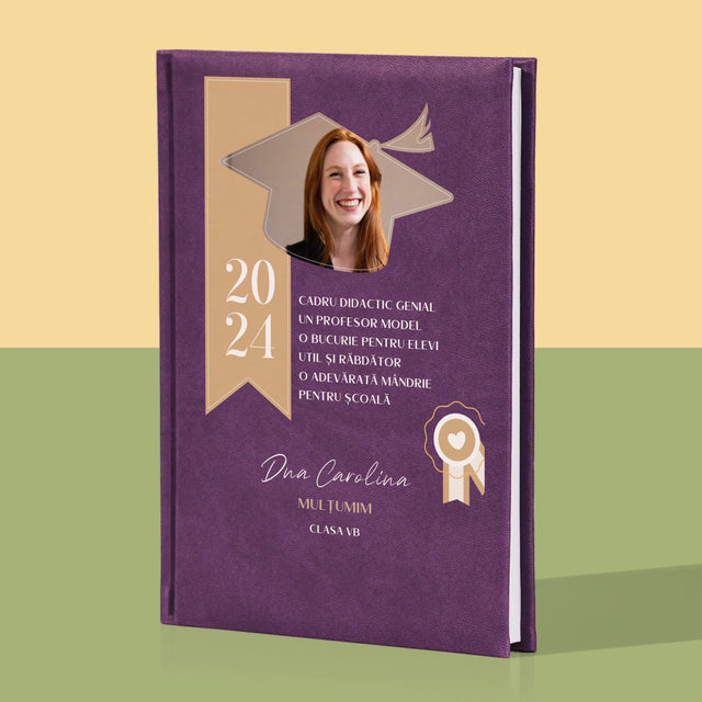 Fotografie Si Semnătură: Diplomă De Recunoștință Pentru Învățătoare - Carte Pentru Notițe