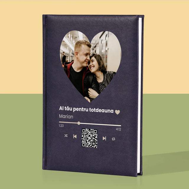 Fotografie Si Semnătură: Cântecul Nostru Inimă Cod Qr - Carte Pentru Notițe