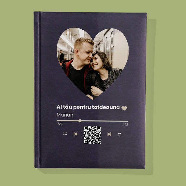 Fotografie Si Semnătură: Cântecul Nostru Inimă Cod Qr - Carte Pentru Notițe