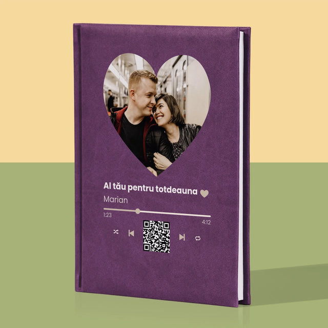 Fotografie Si Semnătură: Cântecul Nostru Inimă Cod Qr - Carte Pentru Notițe