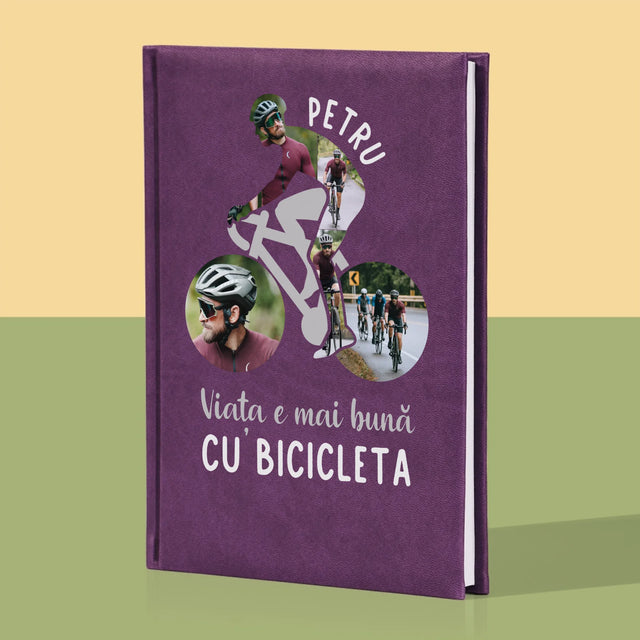 Formă Din Fotografii: Viața E Mai Bună Cu Bicicleta - Carte Pentru Notițe