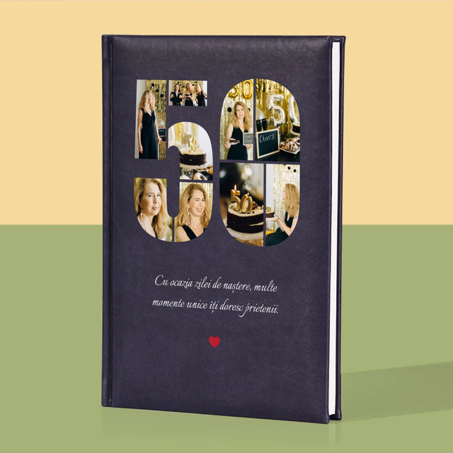 Formă Din Fotografii: A 50 Zi De Naștere - Carte Pentru Notițe