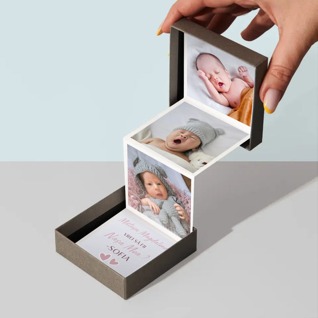 Colaj De Fotografii: Vrei Să Fii Nașa Mea - Set De Fotografii Pliante