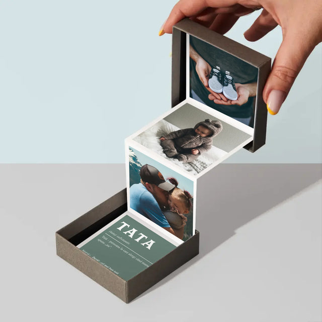 Fotografie Si Semnătură: Definiția Tată - Set De Fotografii Pliante