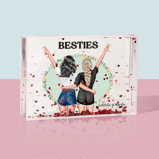 Creator De Personaj: Best Friends - Ramă De Sticlă Cu Apă Pentru Fotografii