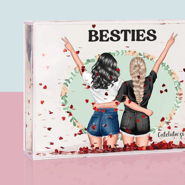 Creator De Personaj: Best Friends - Ramă De Sticlă Cu Apă Pentru Fotografii