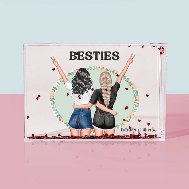 Creator De Personaj: Best Friends - Ramă De Sticlă Cu Apă Pentru Fotografii