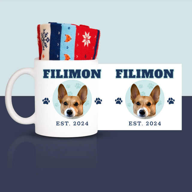 Personajul Tău: Câinele Tău Varsity - Șosete De Iarnă Într-O Cană