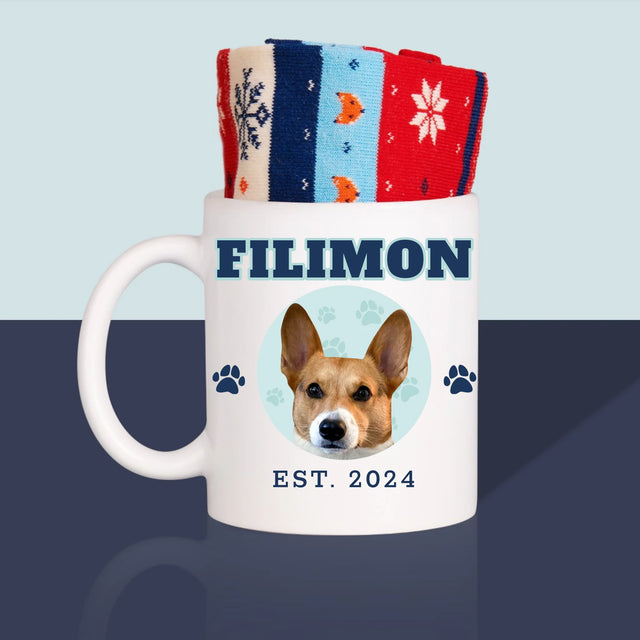 Personajul Tău: Câinele Tău Varsity - Șosete De Iarnă Într-O Cană