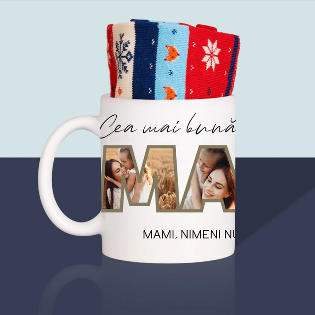 Cuvânt Din Fotografii: Cea Mai Bună Mamă Din Lume Fotografii - Șosete De Iarnă Într-O Cană