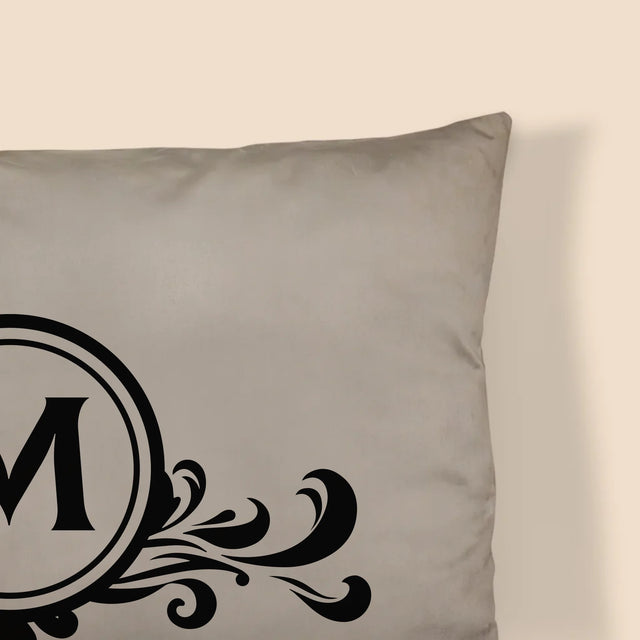Monogramă: Monogramă Familie - Pernă (Cu Fotografie)