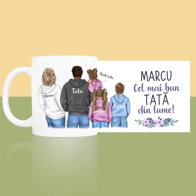 Creator De Personaj: Familie Cu Copii - Cană