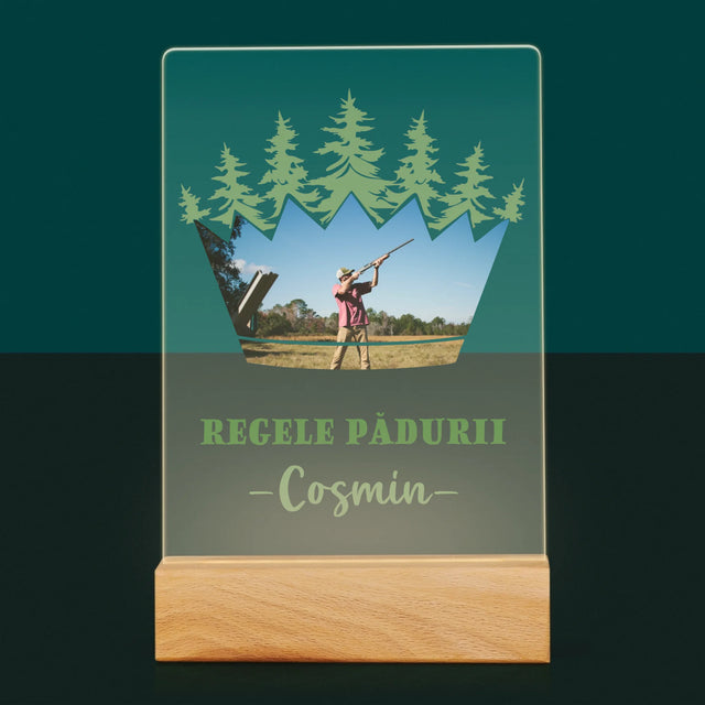 Formă Din Fotografii: Regele Pădurii - Imprimare Pe Sticlă Acrilică (Verticală)