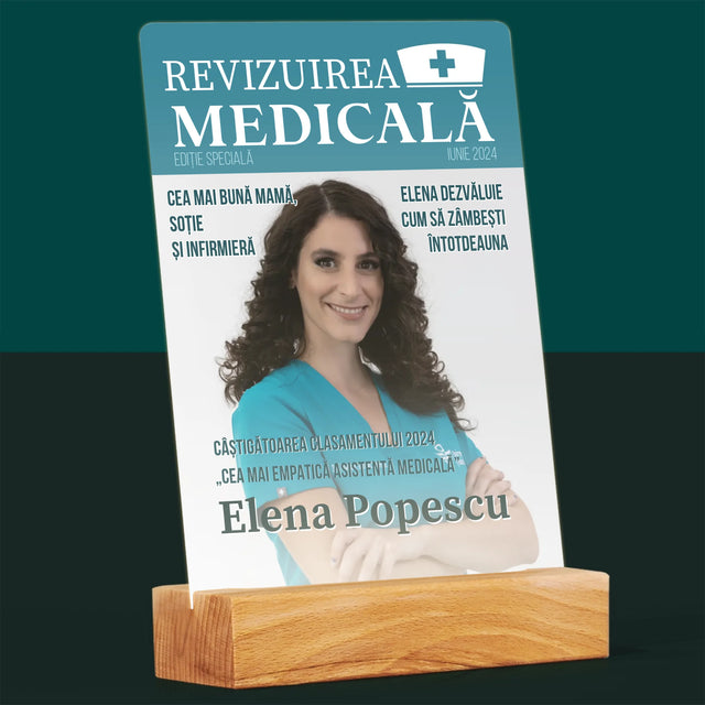 Copertă Derevistă: Revizuirea Medicală - Imprimare Pe Sticlă Acrilică (Verticală)