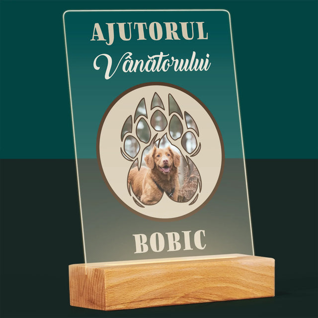 Formă Din Fotografii: Ajutorul Vânătorului - Imprimare Pe Sticlă Acrilică (Verticală)
