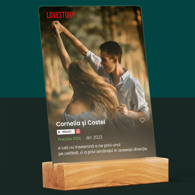 Fotografie Si Semnătură: Poster Netflix - Imprimare Pe Sticlă Acrilică (Verticală)