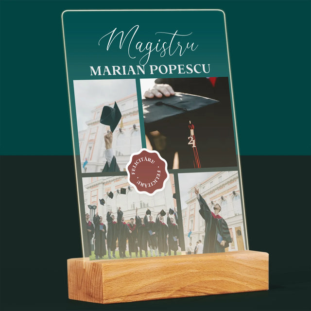 Colaj De Fotografii: Magistru - Imprimare Pe Sticlă Acrilică (Verticală)