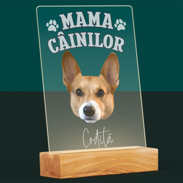 Personajul Tău: Mama Câinilor - Imprimare Pe Sticlă Acrilică (Verticală)