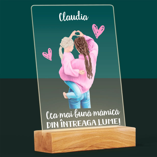 Creator De Personaj: Cea Mai Bună Mămică Din Lume - Imprimare Pe Sticlă Acrilică (Verticală)