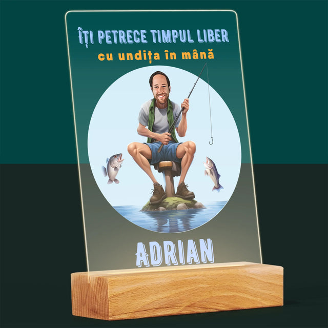 Fotografie Si Semnătură: Îți Petrece Timpul Liber - Imprimare Pe Sticlă Acrilică (Verticală)