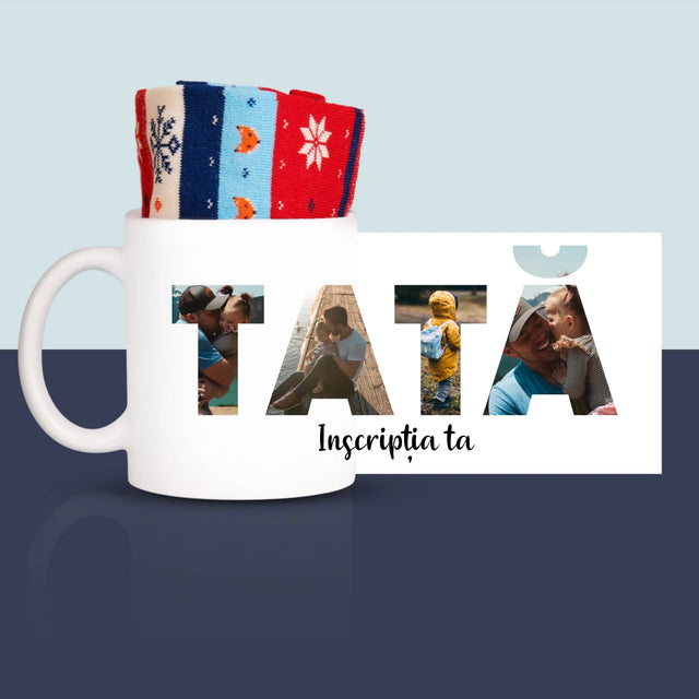 Cuvânt Din Fotografii: Tată Din Fotografiile Tale - Șosete De Iarnă Într-O Cană