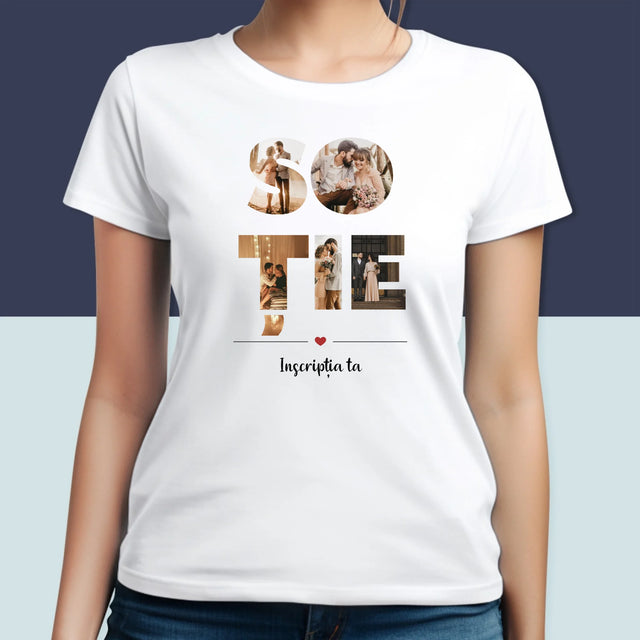 Cuvânt Din Fotografii: Soție Din Fotografiile Tale - Tricou Pentru Femei