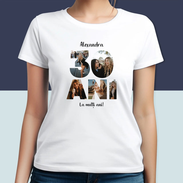 Cuvânt Din Fotografii: 30 Ani Din Fotografiile Tale - Tricou Pentru Femei