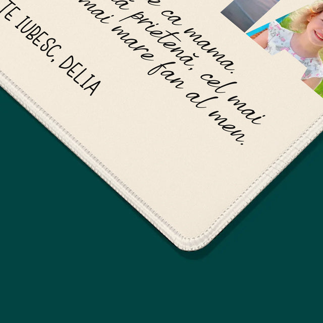 Fotografie Si Semnătură: Te Iubim Mamo - Mouse Pad