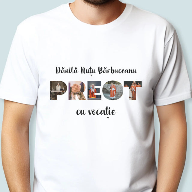 Cuvânt Din Fotografii: Un Preot Cu Vocație - Tricou Pentru Bărbați
