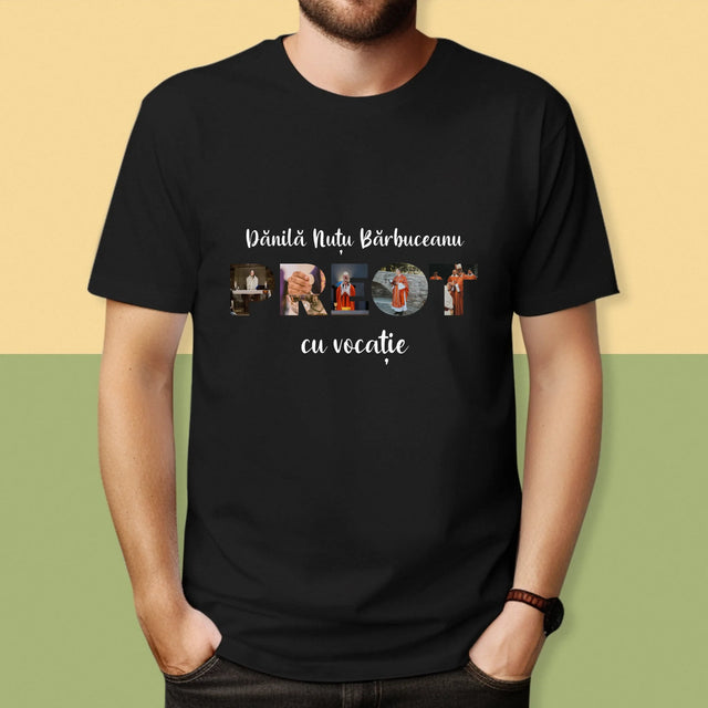 Cuvânt Din Fotografii: Un Preot Cu Vocație - Tricou Pentru Bărbați