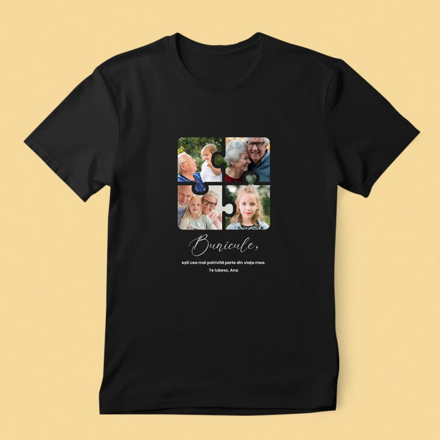 Colaj De Fotografii: Puzzle Fotografii Pentru Bunic - Tricou Pentru Bărbați