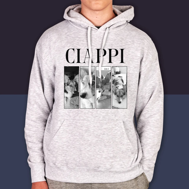 Colaj De Fotografii: Bootleg Clasic Cu Cățeluș - Hanorac Cu Glugă Pentru Bărbați