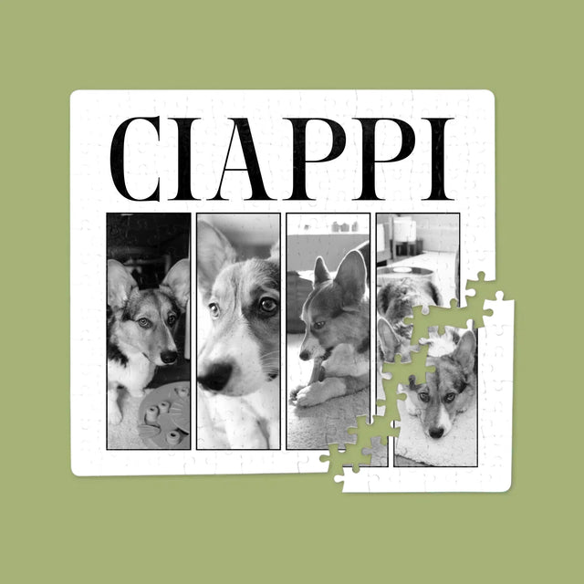 Colaj De Fotografii: Bootleg Clasic Cu Cățeluș - Puzzle