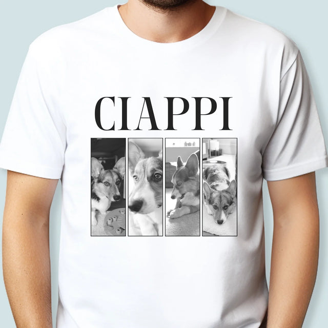 Colaj De Fotografii: Bootleg Clasic Cu Cățeluș - Tricou Pentru Bărbați